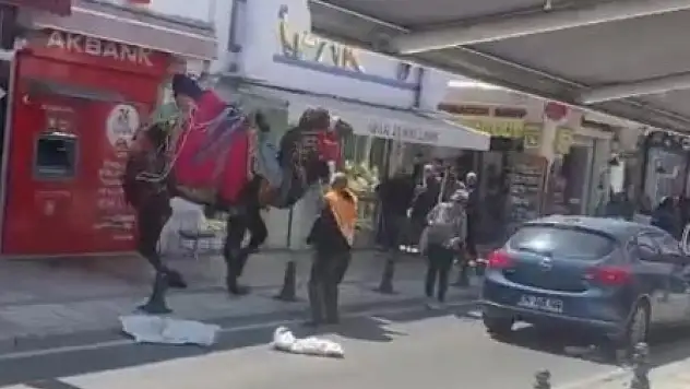 Turistler, panikle etrafa kaçışmaya başladı