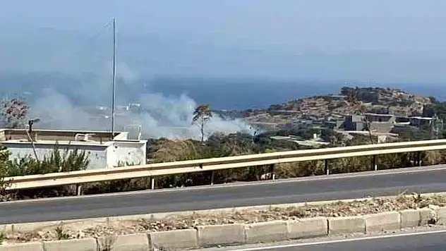 Bodrum'da 2 ayrı noktada yangın