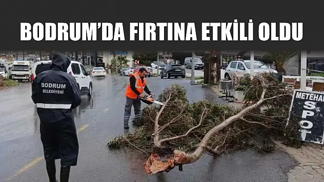 Bodrum'da fırtına etkili oldu
