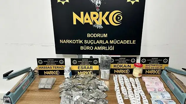 BODRUM'DA UYUŞTURUCU OPERASYONU: 4 KİŞİ GÖZALTINA ALINDI