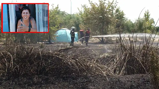 'Çadır kuranlar yangından 5 dakika önce olay yerinden gitti'