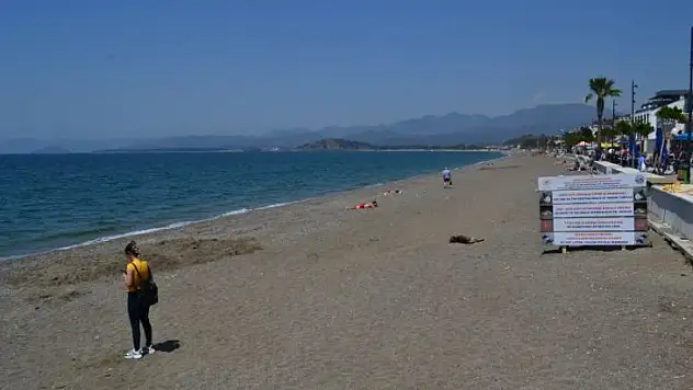 Çalış Sahili'nde motorsiklet sorunu