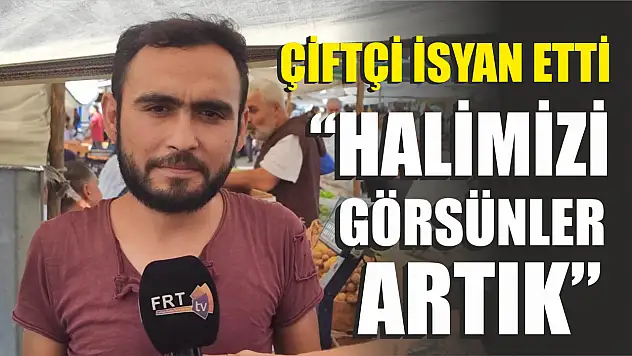 Çiftçi Üretici Pazarında İsyan Etti: 'Halimizi görsünler artık'