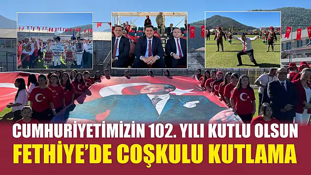 Cumhuriyetimizin 102. Yılı kutlu olsun: Fethiye'de coşkulu kutlama