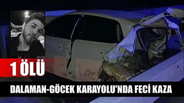 Dalaman-Göcek Karayolu'nda feci kaza: 1 ölü