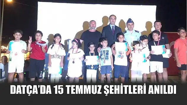 Datça'da 15 Temmuz şehitleri anıldı