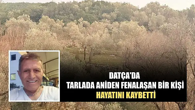 Datça'da tarlada aniden fenalaşan bir kişi hayatını kaybetti