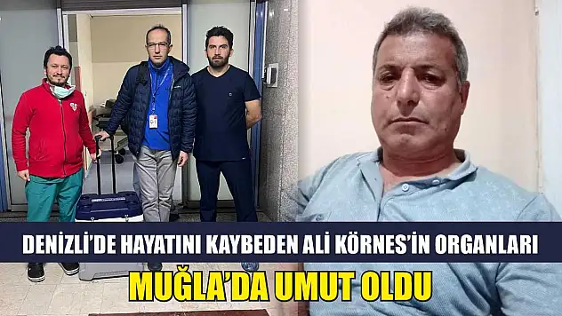 Denizli'de Hayatını Kaybeden Ali Körnes'in Organları Muğla'da Umut Oldu
