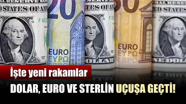 Dolar, euro ve sterlin uçuşa geçti! İşte yeni rakamlar