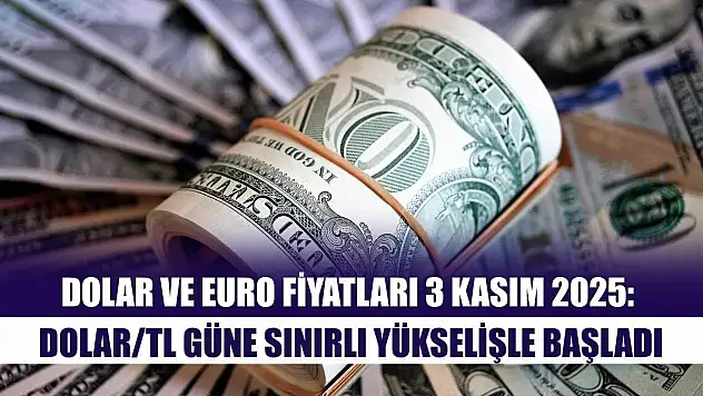 Dolar ve Euro Fiyatları 3 Kasım 2025: Dolar/TL Güne Sınırlı Yükselişle Başladı