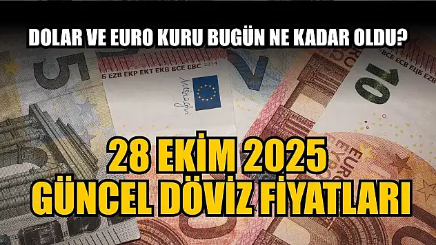 Dolar ve Euro kuru bugün ne kadar oldu?  28 Ekim 2025 güncel döviz fiyatları