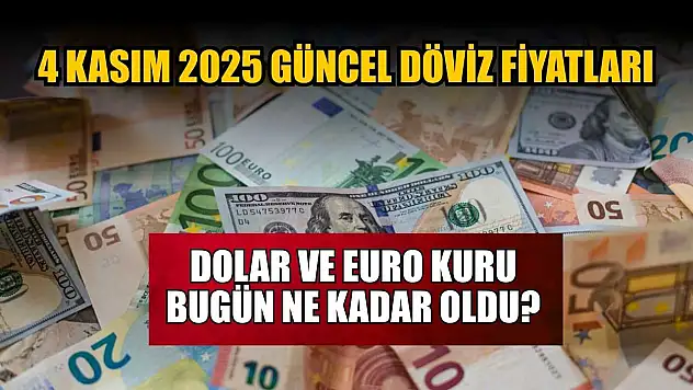 Dolar ve Euro kuru bugün ne kadar oldu?  4 Kasım 2025 güncel döviz fiyatları