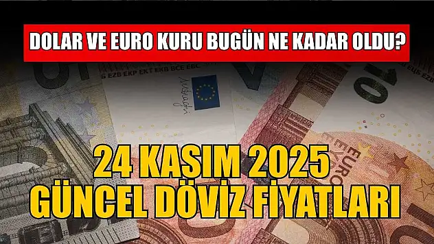 Dolar ve Euro kuru bugün ne kadar oldu?  24 Kasım 2025 güncel döviz fiyatları