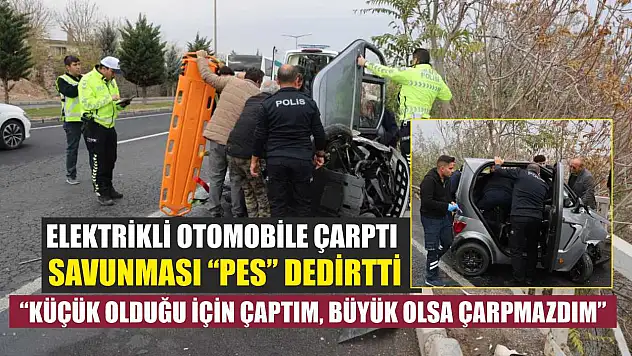 Elektrikli otomobile çarptı, savunması 'pes' dedirtti: 'Küçük olduğu için çaptım, büyük olsa çarpmazdım'