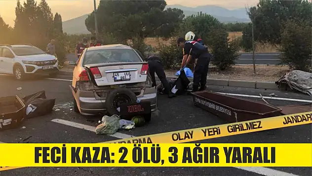 Feci kaza: 2 ölü, 3 ağır yaralı