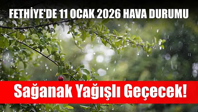 Fethiye'de 11 Ocak 2026 Hava Durumu: Sağanak Yağışlı Geçecek!
