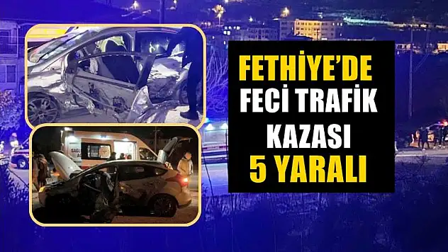 Fethiye'de feci trafik kazası,  5 yaralı