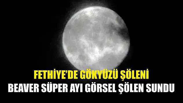 Fethiye'de Gökyüzü Şöleni: Beaver Süper Ayı Görsel Şölen Sundu