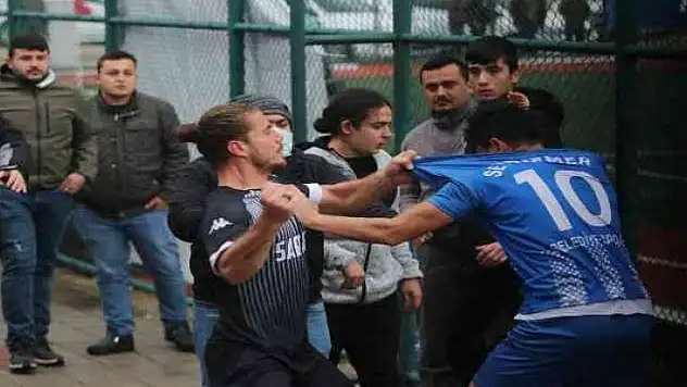 Fethiye'de oynanan müsabakanın ardından kavga çıktı