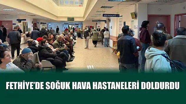 Fethiye'de soğuk hava hastaneleri doldurdu