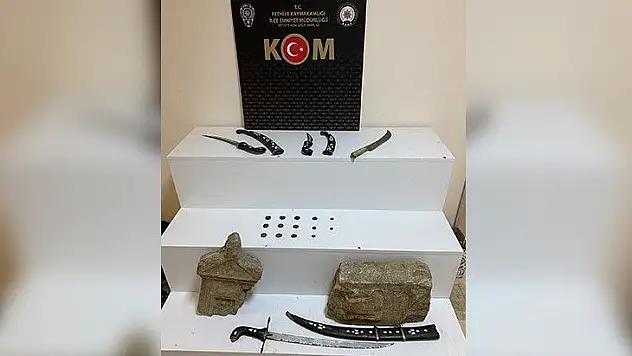 Fethiye'de tarihi eser operasyonu