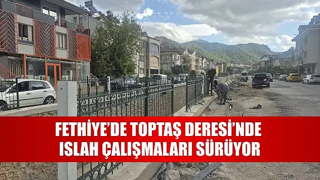 Fethiye'de Toptaş Deresi'nde Islah Çalışmaları Sürüyor