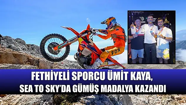 Fethiyeli sporcu Ümit Kaya, Sea To Sky'da gümüş madalya kazandı