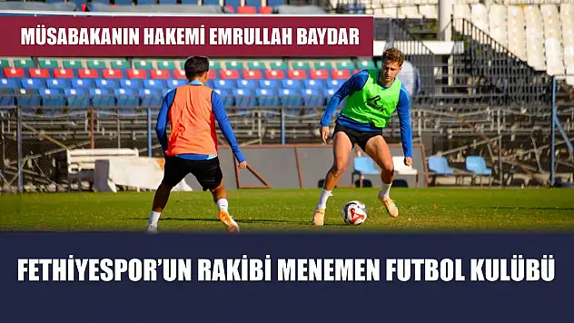 Fethiyespor'un Rakibi Menemen Futbol Kulübü