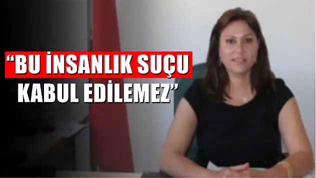 Filiz Topçu  'Bu insanlık suçu kabul edilemez'
