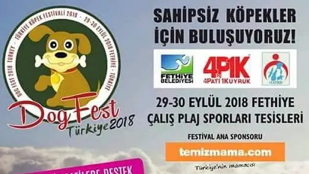 'Dogfest Türkiye 2018'  Fethiye'de Yapılacak