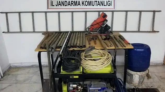 Kaçak kazıya 7 gözaltı