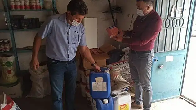 Kaçak zirai ilaç satan iş yerine baskın