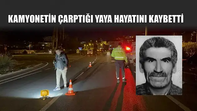 Kamyonetin çarptığı yaya hayatını kaybetti