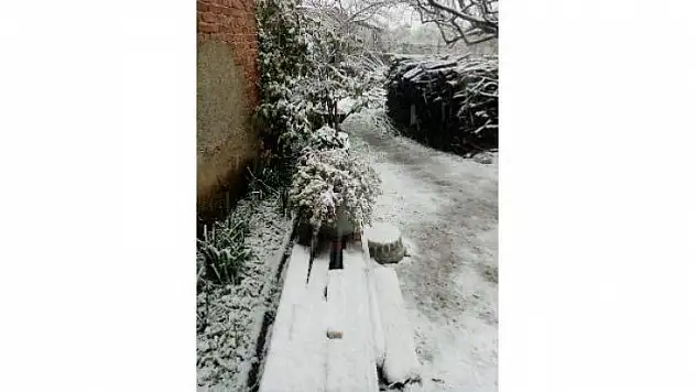 Kar yağışı Yatağan'ın yüksek kesimlerini beyaza bürüdü