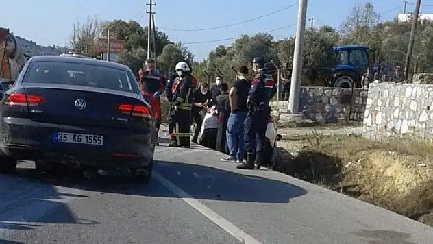 Karşı şeride geçen cip, otomobile çarptı : 6 yaralı