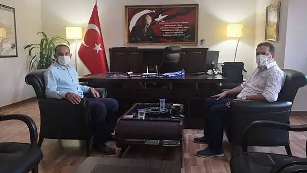 Kaymakam Fırat'tan meslektaşına iade-i ziyaret