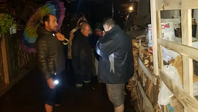 KAYMAKAM KARAMAN, ŞİDDETLİ YAĞIŞ SONRASI İNCELEMELERDE BULUNDU