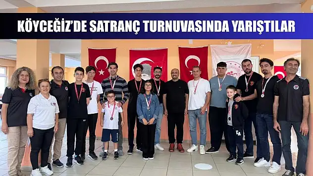 Köyceğiz'de satranç turnuvasında yarıştılar