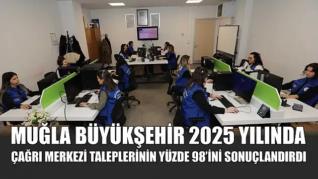 Muğla Büyükşehir 2025 Yılında Çağrı Merkezi Taleplerinin Yüzde 98'ini Sonuçlandırdı