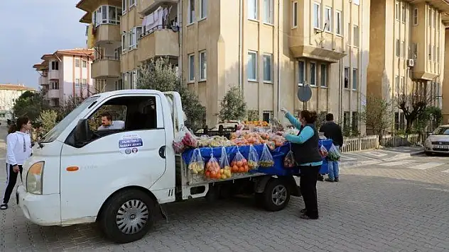 Muğla'da 'seyyar manav' uygulaması