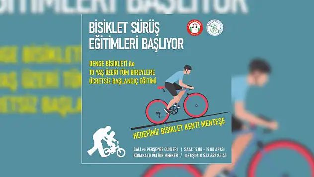 Muğla'da bisiklet sürüş eğitimleri başlıyor