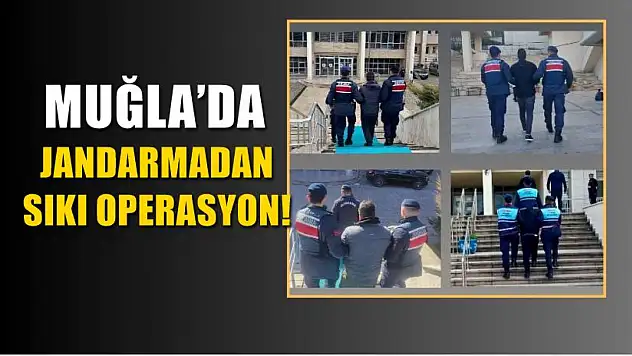 Muğla'da jandarmadan sıkı operasyon!
