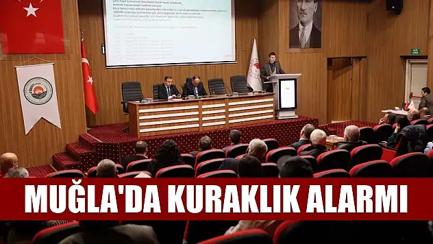 Muğla'da kuraklık alarmı