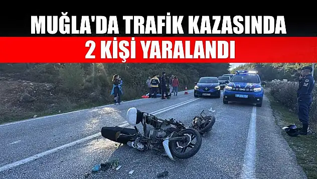 Muğla'da trafik kazasında 2 kişi yaralandı