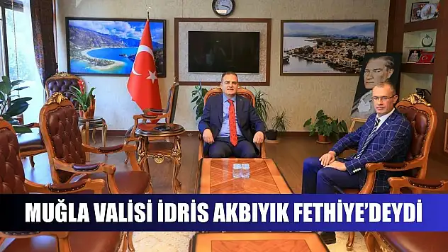 Muğla Valisi İdris Akbıyık Fethiye'deydi