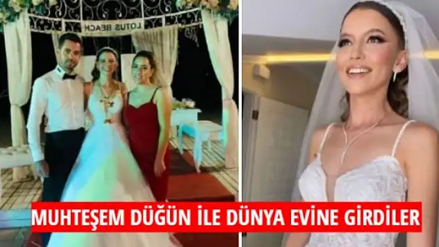 MUHTEŞEM DÜĞÜN İLE DÜNYA EVİNE GİRDİLER