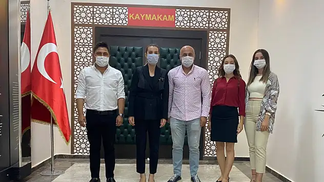 Nursel Özdemir Kurumlarından Seydikemer Kaymakamına ziyaret