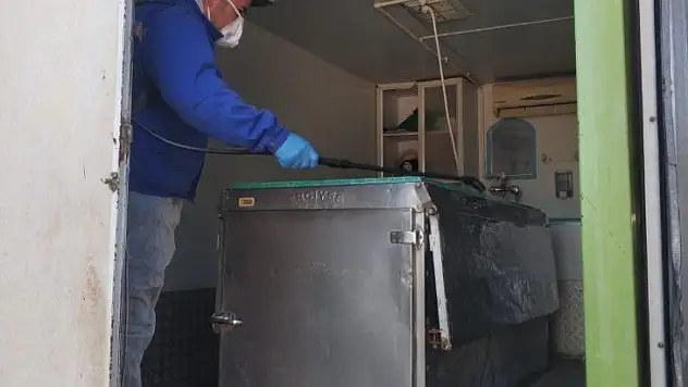 Ortaca'da Korana virüsle mücadele için dezenfekte çalışmalarına devam ediyor