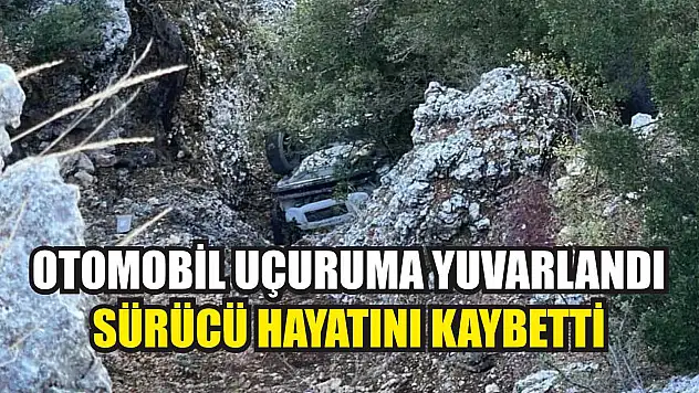 Otomobil uçuruma yuvarlandı, sürücü hayatını kaybetti