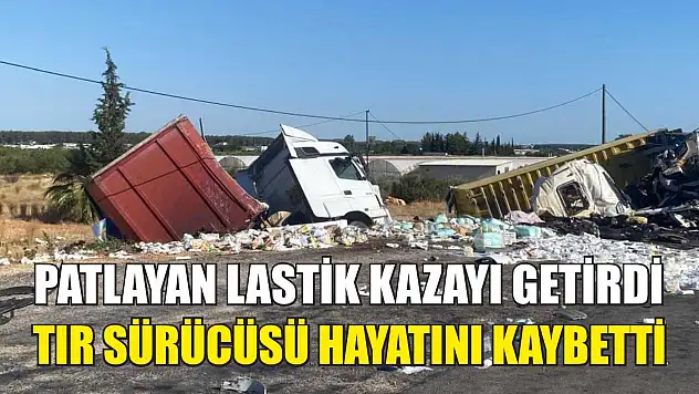 Patlayan Lastik Kazayı Getirdi: Tır Sürücüsü Hayatını Kaybetti